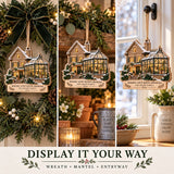 Personalized Christmas Glasshouse Wood Ornament - Custom Keepsake - image 6
