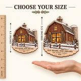 Personalized Old Beams New Dreams Wood Ornament - Custom Keepsake - image 4