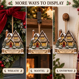 Personalized Tudor Storybook Christmas Wood Ornament - Custom Keepsake - image 5