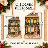 Personalized New Orleans Creole Cottage Wood Ornament - Custom Keepsake - image 3