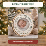 Personalized Baby Birth Stats Wood Ornament - Custom Keepsake - image 6