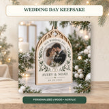 Personalized Wedding Day Wood Ornament - Custom Keepsake - image 2