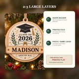 Personalized Graduation Wood Ornament - Custom Keepsake - image 3