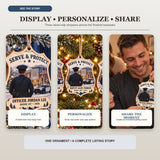 Personalized Police Officer Wood Ornament - Custom Keepsake - image 7