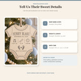 Personalized Onesie Birth Stats Wood Ornament - Custom Keepsake - image 5