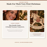 Personalized Rocking Horse Teddy Wood Ornament - Custom Keepsake - image 3