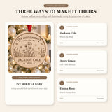 Personalized Ivf Worth The Wait Wood Ornament - Custom Keepsake - image 2