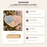 Personalized Twin Double Blessing Wood Ornament - Custom Keepsake - image 4