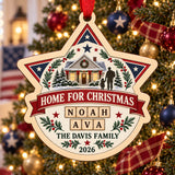 Personalized Military Family Wood Ornament - Custom Keepsake - image 1