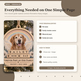Personalized Pet Memorial Family Wood Ornament - Custom Keepsake - image 6