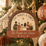 Personalized Love Makes A Family Wood Ornament - Custom Keepsake - image 1