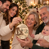 Personalized First Christmas Grandparents Wood Ornament - Custom Keepsake - image 3