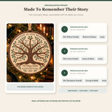 Personalized Family Tree Remembrance Wood Ornament - Custom Keepsake - image 2