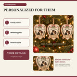 Personalized Mistletoe Kiss Wood Ornament - Custom Keepsake - image 5