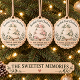 Personalized Wedding Cake Wood Ornament - Custom Keepsake - image 2