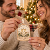 Personalized Champagne Toast Wood Ornament - Custom Keepsake - image 3