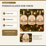 Personalized Champagne Toast Wood Ornament - Custom Keepsake - image 5