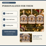 Personalized Courthouse Wedding Wood Ornament - Custom Keepsake - image 5