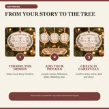 Personalized Love Story Timeline Wood Ornament - Custom Keepsake - image 6