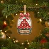 Personalized Apple Basket Acrylic Ornament - Custom Names Keepsake - image 3