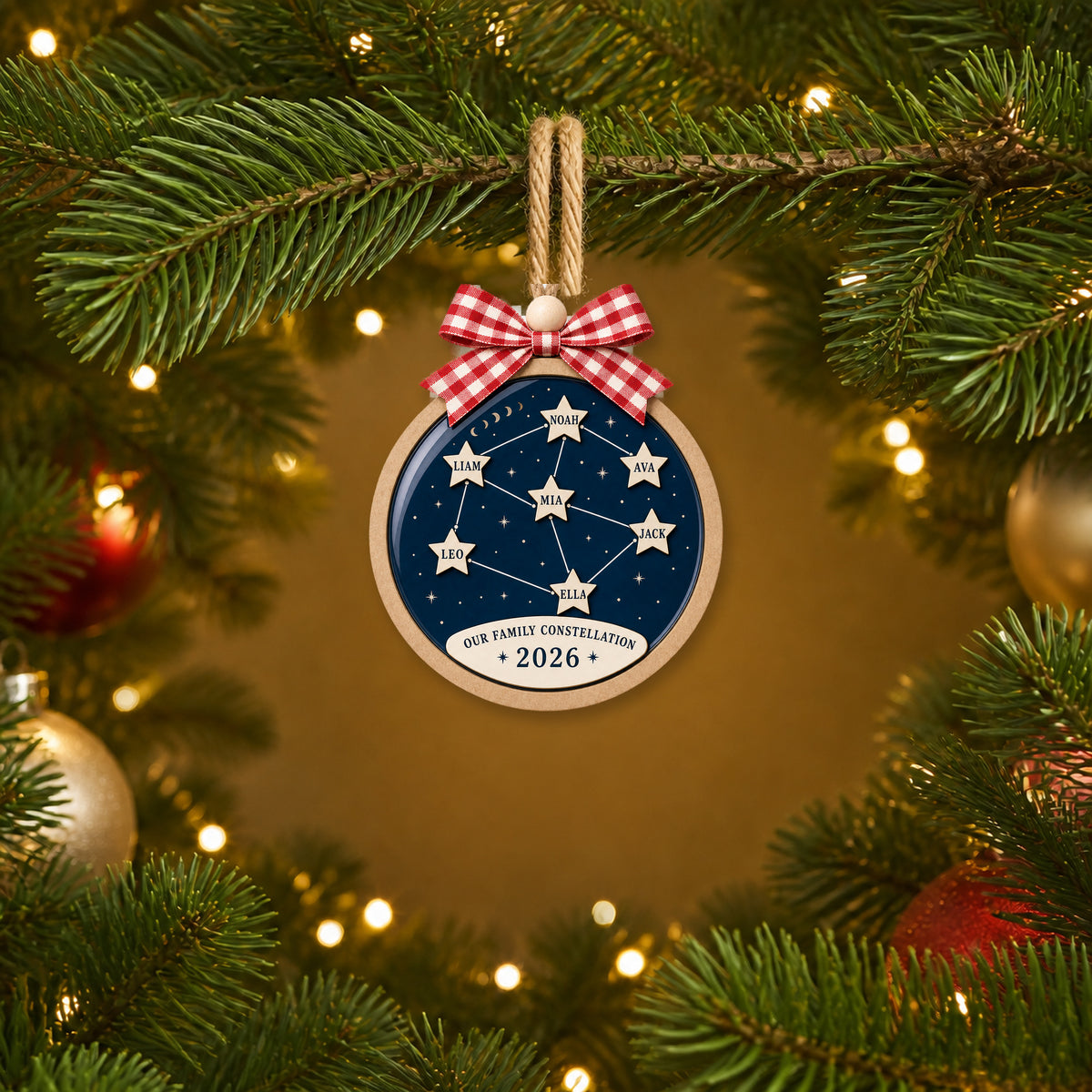 Personalized Grandma Family Constellation Acrylic Ornament - Custom Names Keepsake - image 3