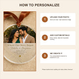 Personalized Love Map Coordinates Photo Acrylic Ornament - Custom Couple Keepsake - image 5
