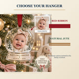 Personalized Baby First Christmas Acrylic Ornament - Custom Photo Keepsake - image 8