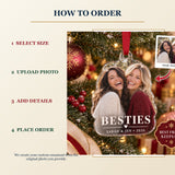 Personalized Best Friends Acrylic Ornament - Custom Photo Keepsake - image 4