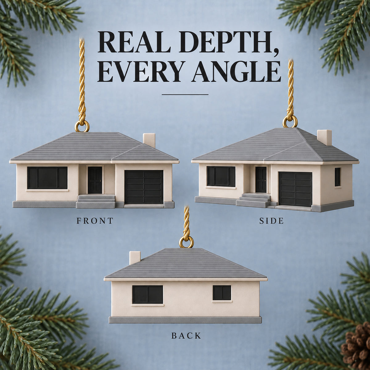 Personalized Suburban Ranch 3D Ornament - Custom Christmas Keepsake - image 10