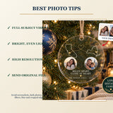 Personalized Long Distance Family Acrylic Ornament - Custom Photo Keepsake - image 6