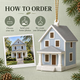 Personalized Coastal Cottage 3D Ornament - Custom Christmas Keepsake - image 7