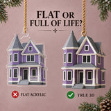 Personalized Simplified Victorian 3D Ornament - Custom Christmas Keepsake - image 3
