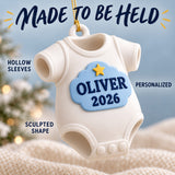 Personalized Baby's First Christmas Onesie 3D Ornament - Custom Christmas Keepsake - image 4