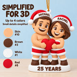 Personalized 25th Anniversary 3D Ornament - Custom Christmas Keepsake - image 4