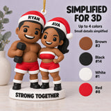 Personalized Strong Together 3D Ornament - Custom Christmas Keepsake - image 4