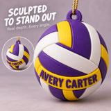 Personalized Volleyball 3D Ornament - Custom Christmas Keepsake - image 4