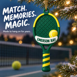 Personalized Tennis Racket 3D Ornament - Custom Christmas Keepsake - image 9