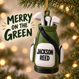Personalized Golf Bag 3D Ornament - Custom Christmas Keepsake - image 2
