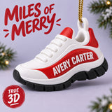 Personalized Running Shoe 3D Ornament - Custom Christmas Keepsake - image 1