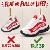 Personalized Running Shoe 3D Ornament - Custom Christmas Keepsake - image 3