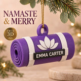Personalized Yoga Mat 3D Ornament - Custom Christmas Keepsake - image 1