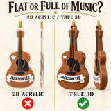 Personalized Guitar 3D Ornament - Custom Christmas Keepsake - image 3