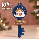 Personalized New Home Key 3D Ornament - Custom Christmas Keepsake - image 1