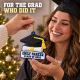 Personalized Graduation Cap Diploma 3D Ornament - Custom Christmas Keepsake - image 8