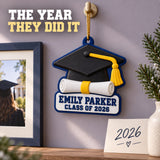 Personalized Graduation Cap Diploma 3D Ornament - Custom Christmas Keepsake - image 9