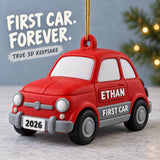 Personalized First Car 3D Ornament - Custom Christmas Keepsake - image 1