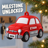 Personalized First Car 3D Ornament - Custom Christmas Keepsake - image 2