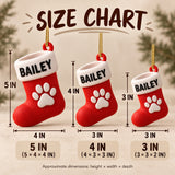 Personalized Dog Christmas Stocking 3D Ornament - Custom Christmas Keepsake - image 5