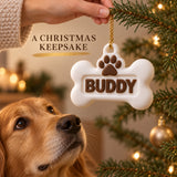 Personalized Dog Bone 3D Ornament - Custom Christmas Keepsake - image 9