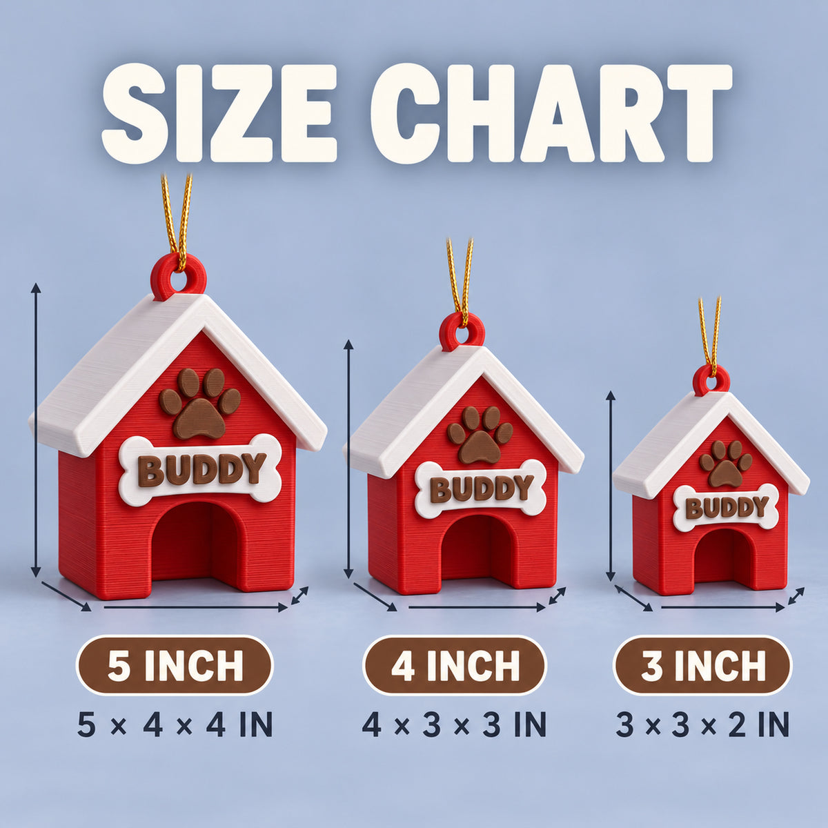 Personalized Doghouse 3D Ornament - Custom Christmas Keepsake - image 5